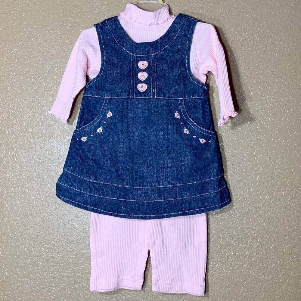 Toddler girl 3 piece dress outfit